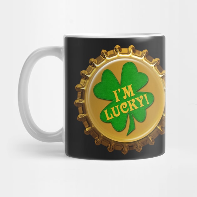 St. Patrick's Day Magnet and Sticker | I'm Lucky by Cherie(c)2022 by CheriesArt